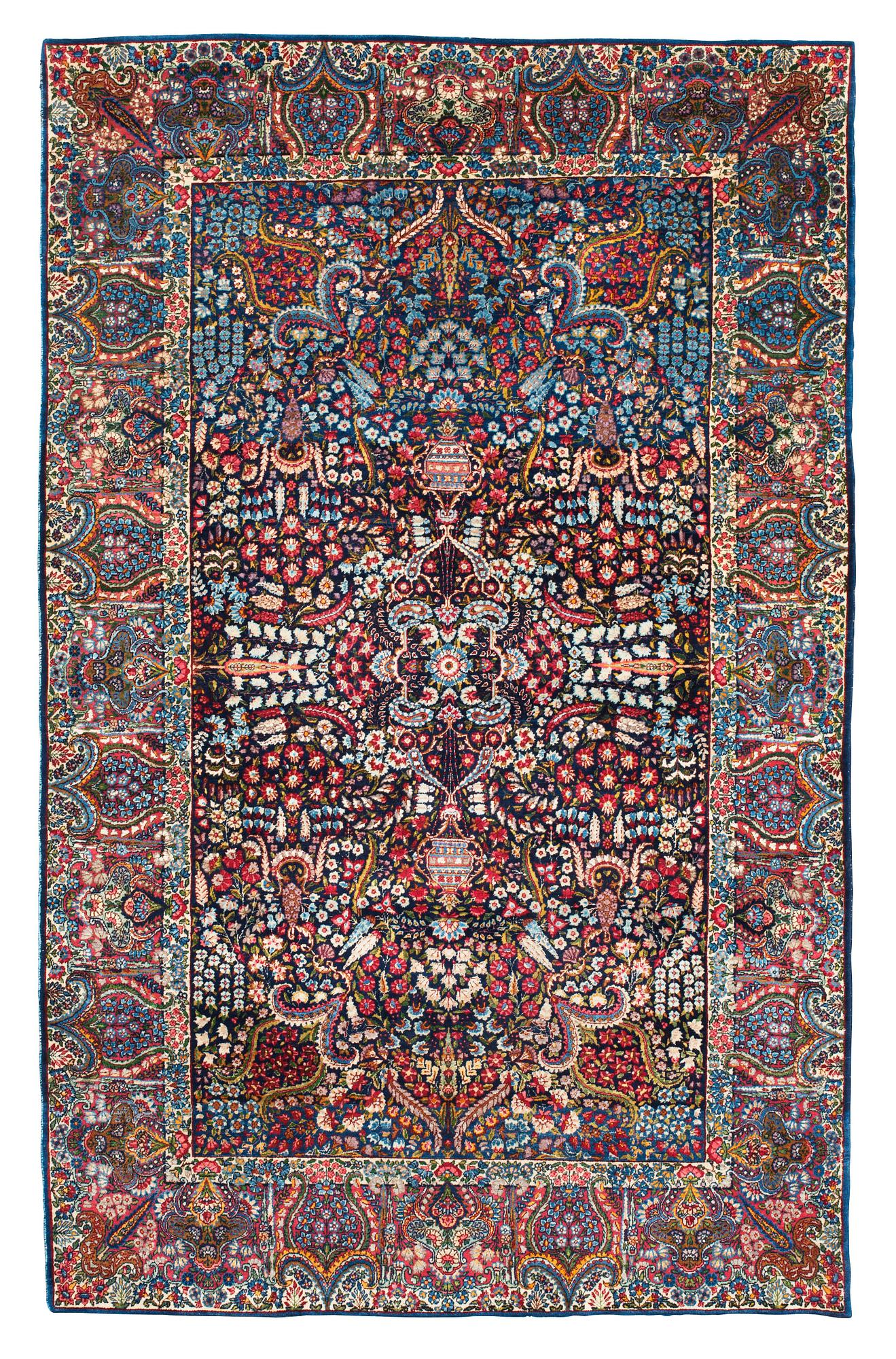 SEMI-ANTIQUE/OLD KERMAN. 227 x 145,5 cm.