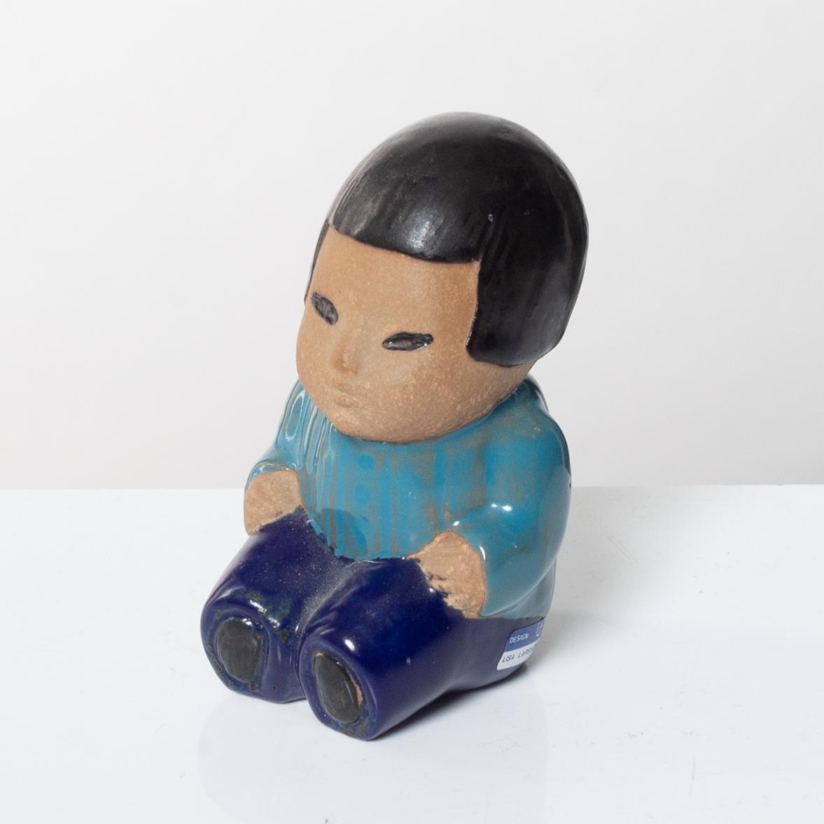 Lisa Larson, figurines, 8 pcs, "Children of the World", Gustavsberg.