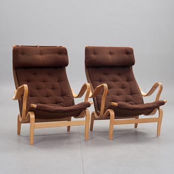 FÅTÖLJER, ett par. Bruno Mathsson för Dux "Pernilla".