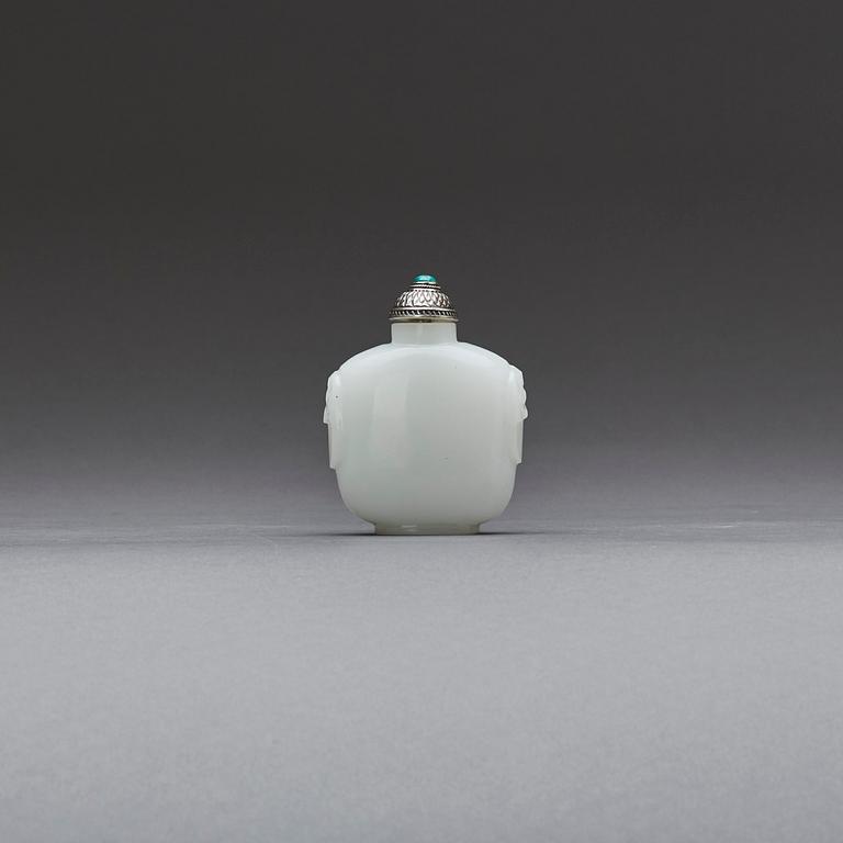 SNUSFLASKA, nefrit, Kina 1900-tal.