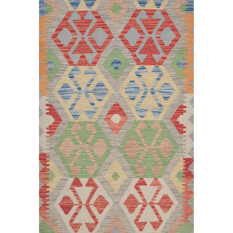 A RUNNER, kilim 486 x 85  cm.