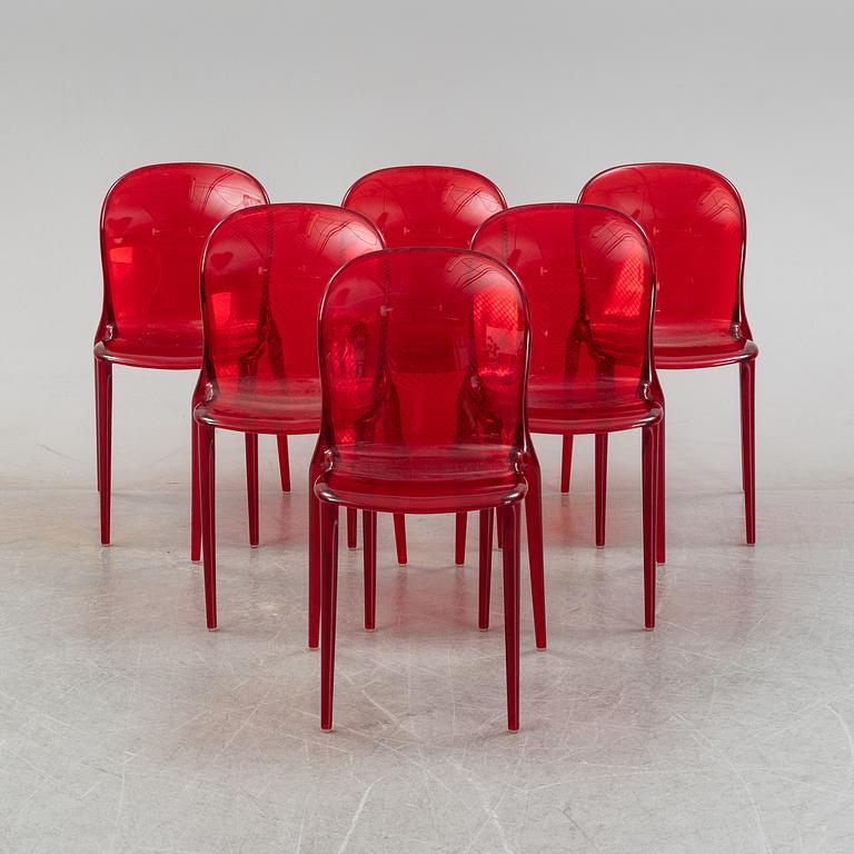 Patrick Jouin, six 'Thalya' chairs, Kartell, Italy.
