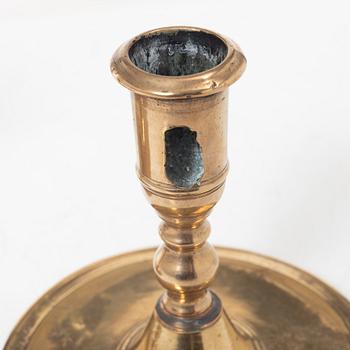 Ljusstakar, 2 st, barock, 1700-tal.