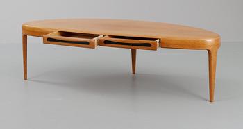 A Johannes Andersen teak sofa table, Trensum, Sweden 1960's.