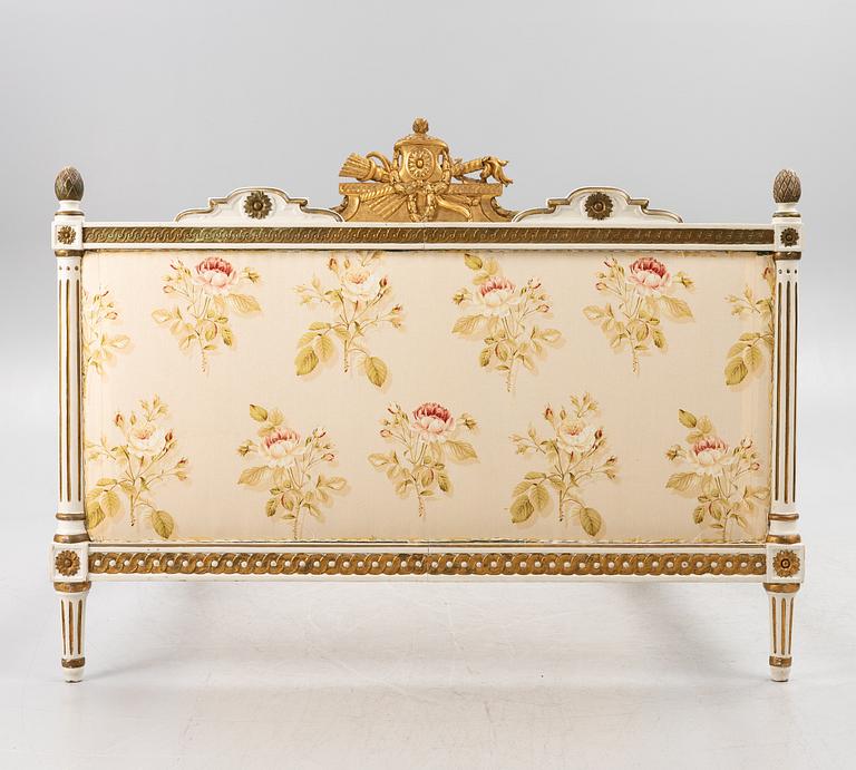 Säng, tillskriven Erik Öhrmark (mästare i Stockholm 1777-1813), Gustaviansk.