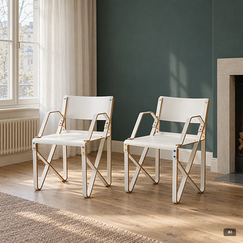 Lars Liljekvist, a pair of armchairs, 2000s.