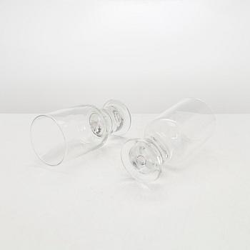 Heikki Orvola, An 49-pcs set of "Helmi" glassware, Iittala, Finland. Designed in 1968.