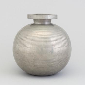 A Sylvia Stave pewter vase for CG Hallberg, Stockholm, 1933.