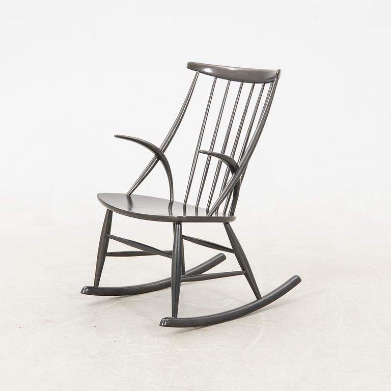 Illum Wikkelsø, rocking chair "Rocking Chair No. 3", Eilersen mid-20th century.