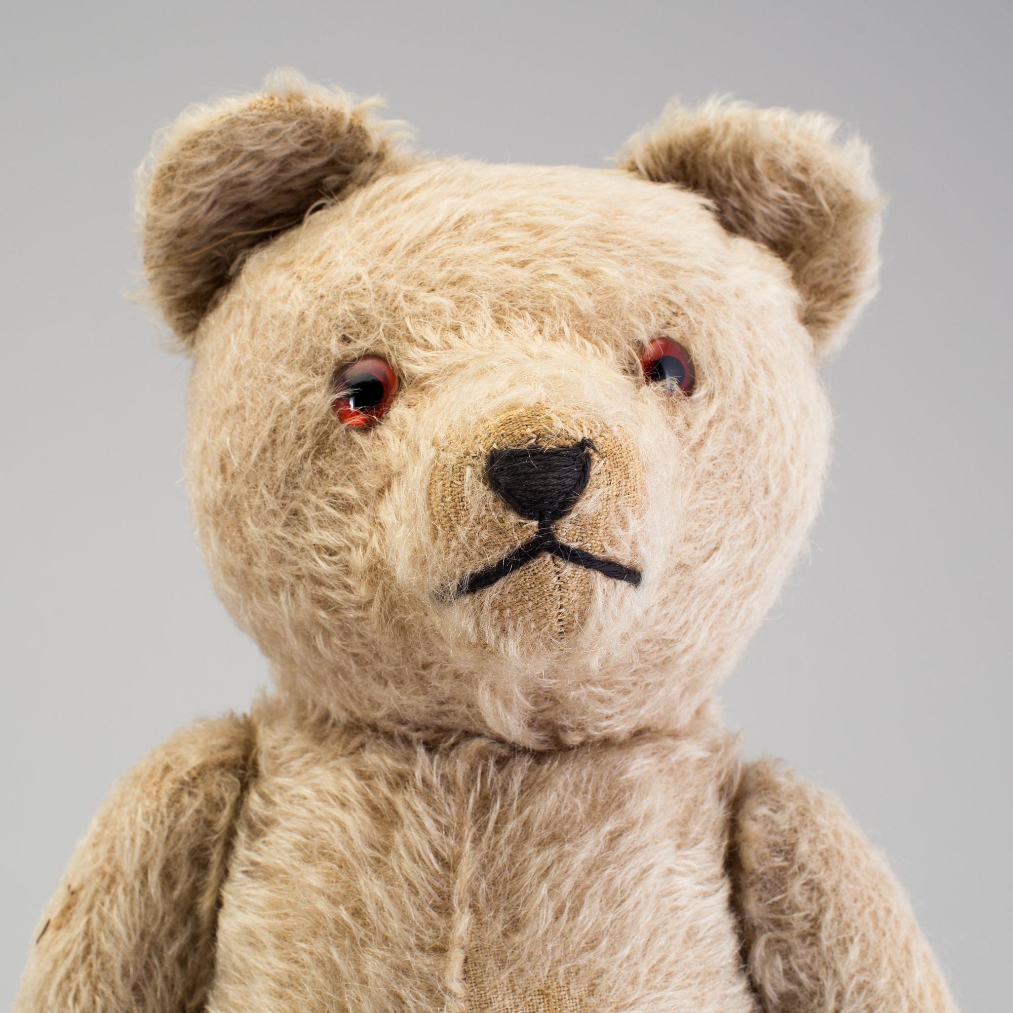 Two teddybears by Steiff and probably Gebrüder Hermann, Germany, 1950s.