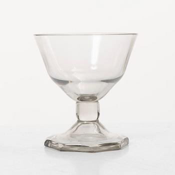 Gerda Strömberg, Glasservis, 55 delar, "Hörningsholm", Strömbergshyttan.