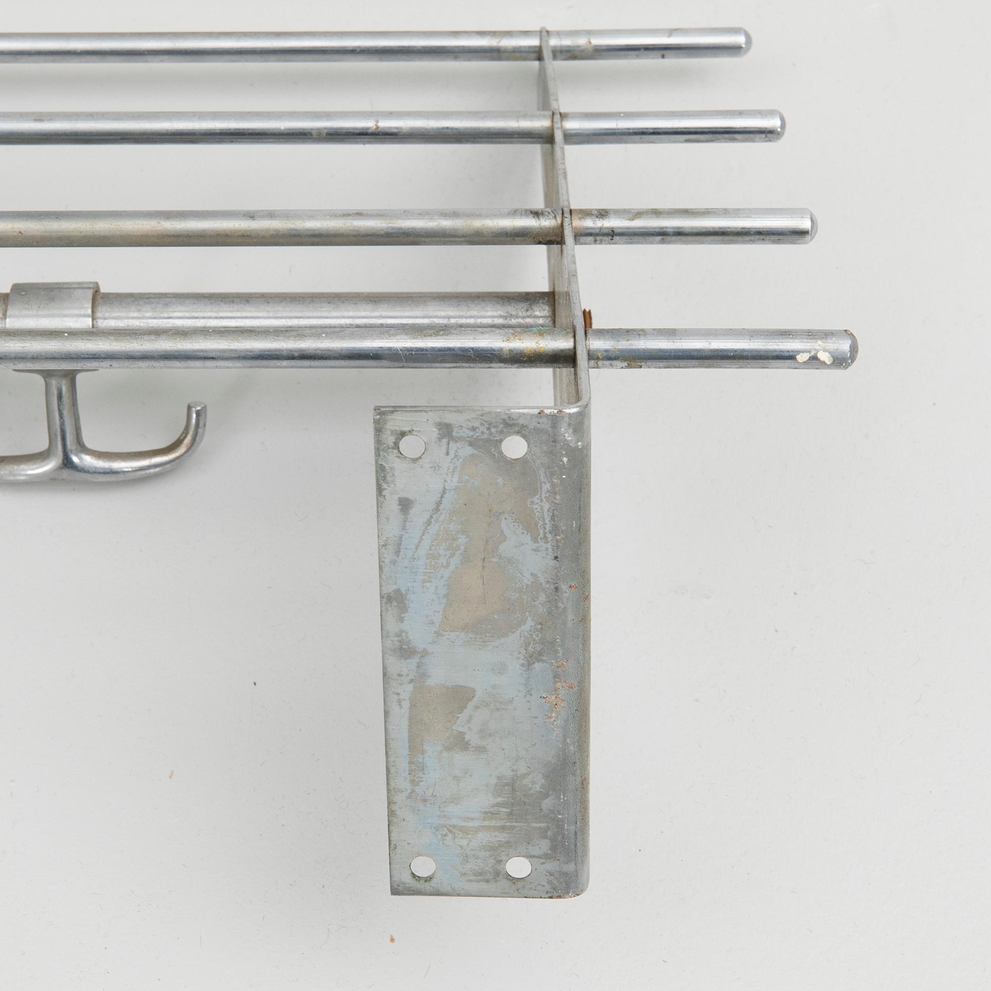 Mogens Mogensen, Hat rack, chrome-plated metal, second half of the 20th century for Albin Karlsson's Metal Factory, Eskilstuna.
