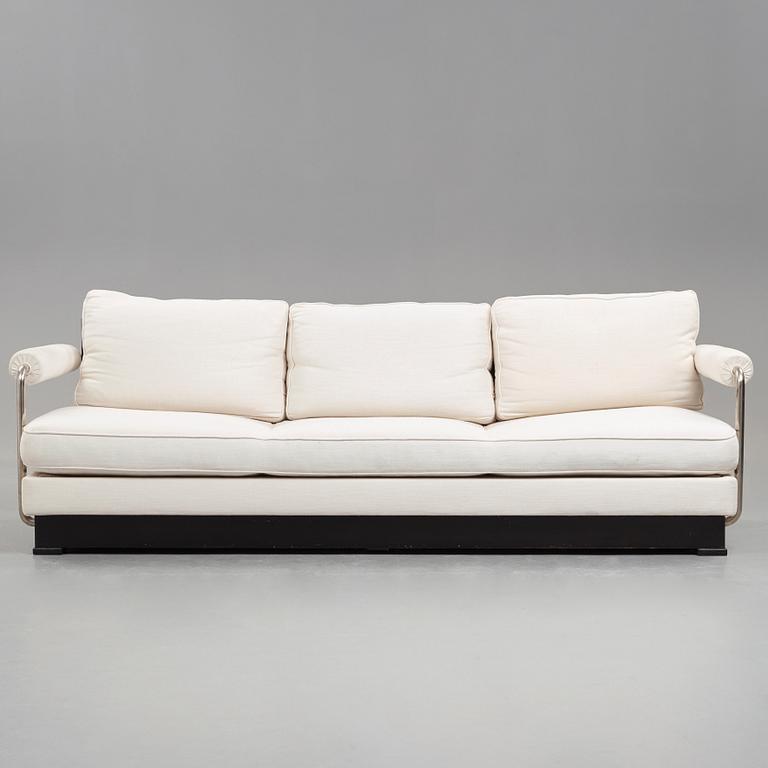 Axel Einar Hjorth, a "Typenko" steel and black lacquered birch sofa, Nordiska Kompaniet, Sweden 1932.