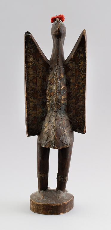 FIGUR, skuret trä, sannolikt Afrika.