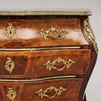 A Swedish Rococo commode by G Foltiern.