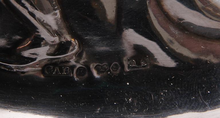 ASKFAT, ett par, silver, GAB, Stockholm 1966 resp 1971.