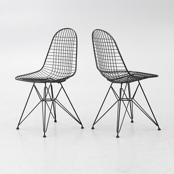 Charles & Ray Eames, six 'Wire chair DKR'.