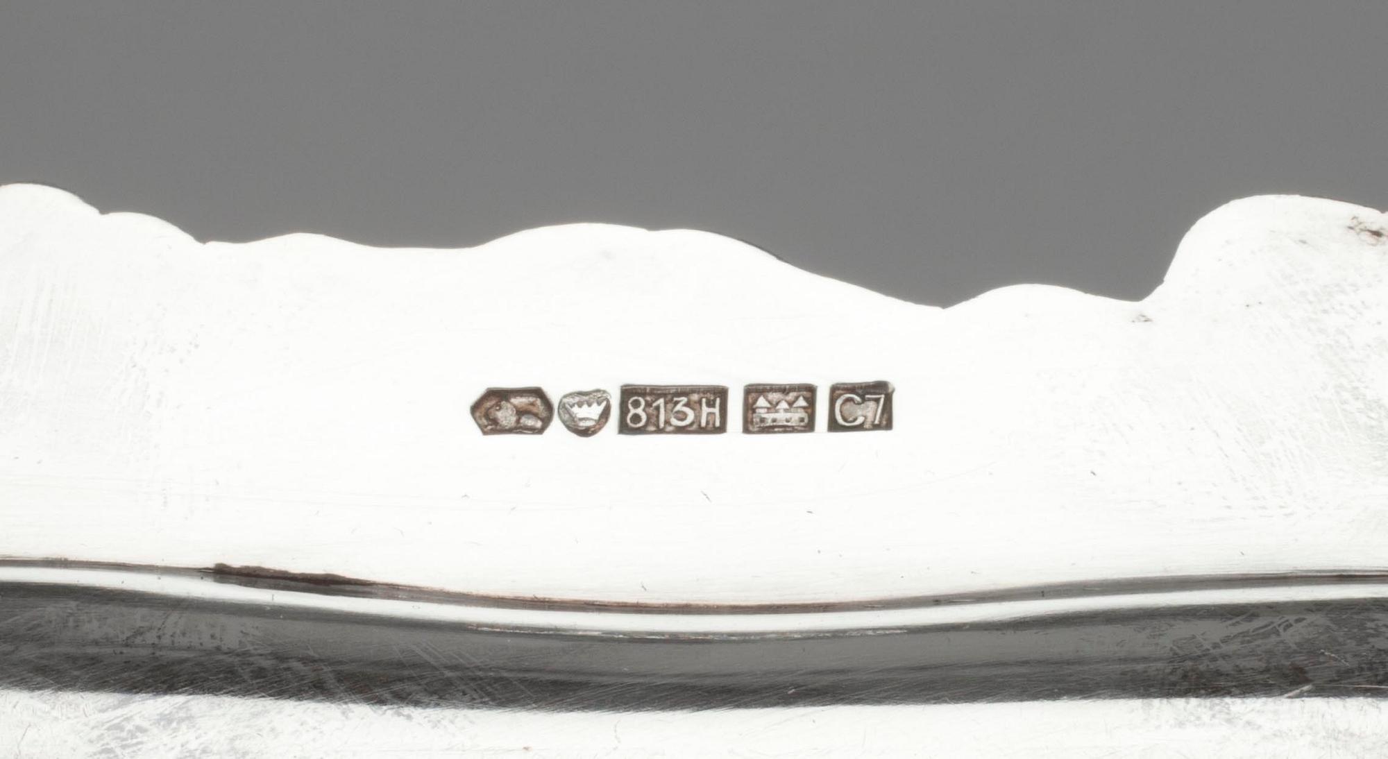 BRICKA, silver, Tavastehus, Finland 1956. Vikt 770 g.
