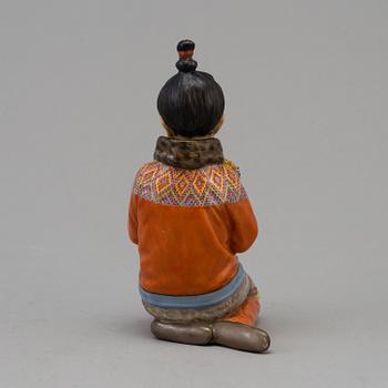 FIGURIN, porslin. "Grönland", Royal Copenhagen, Danmark, 1930-tal.