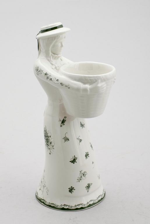 VAS, porslin, "Gröna Anna", Old Rörstrand.