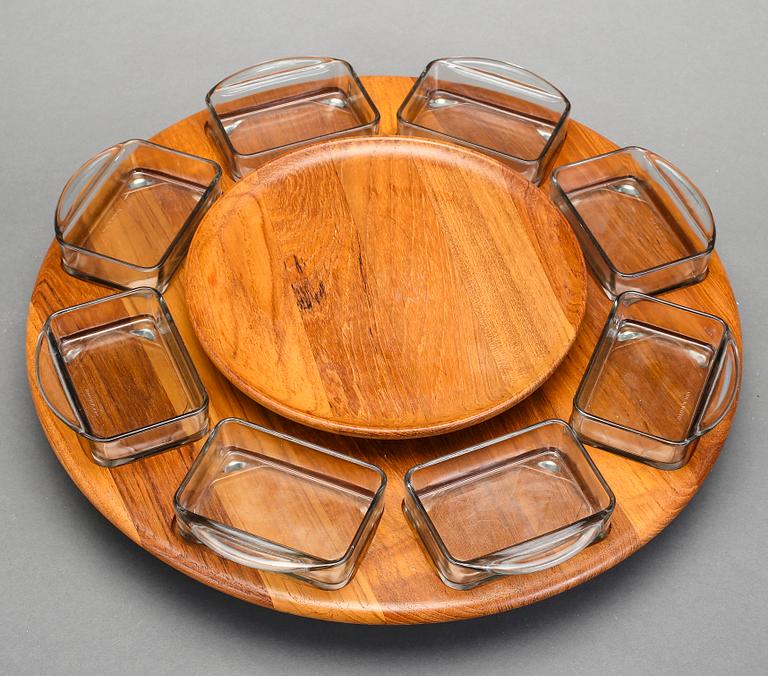 SERVERINGSSNURRA, sk Lazy Susan, Digsmed, Danmark, 1960-tal.