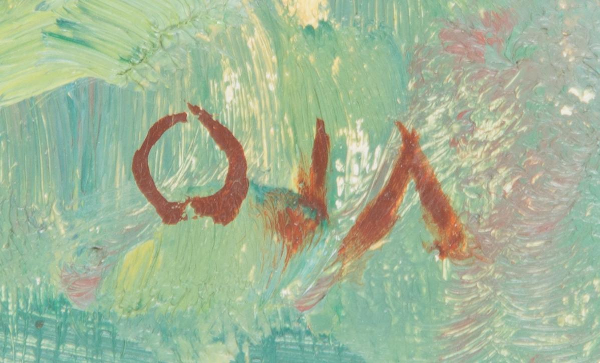 Onni Oja, oil on board, signed.