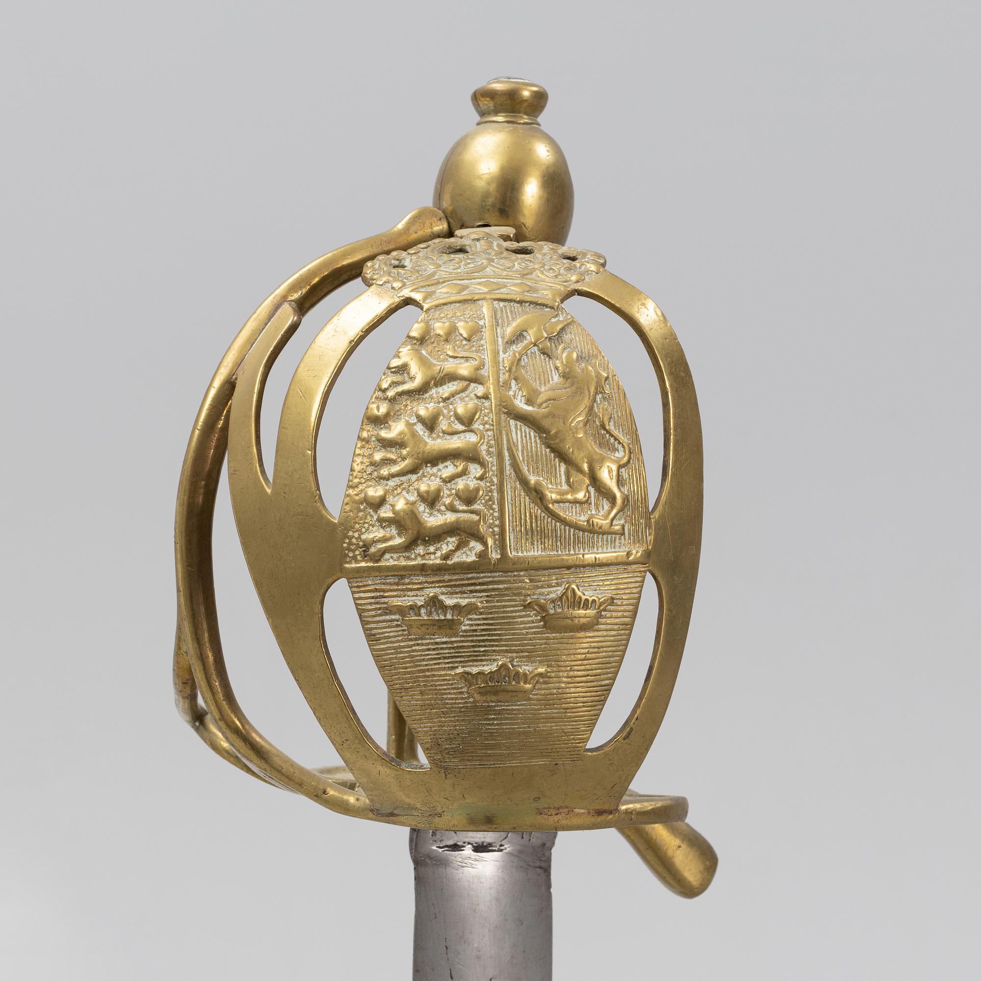 A Danish cavalry sword 1785 pattern.