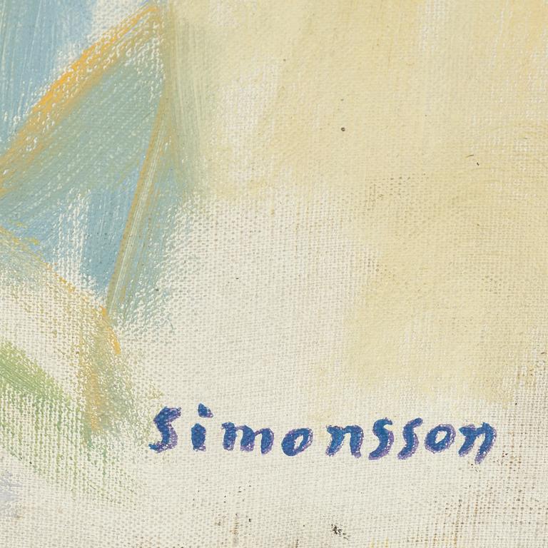 Birger Simonsson, oil on canvas, stamped signature.