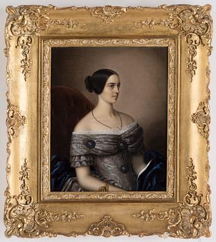 SVENSK KONSTNÄR, empire, olja på duk.