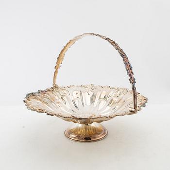 Bread plate Rococo style, silver plate, 20th century.
