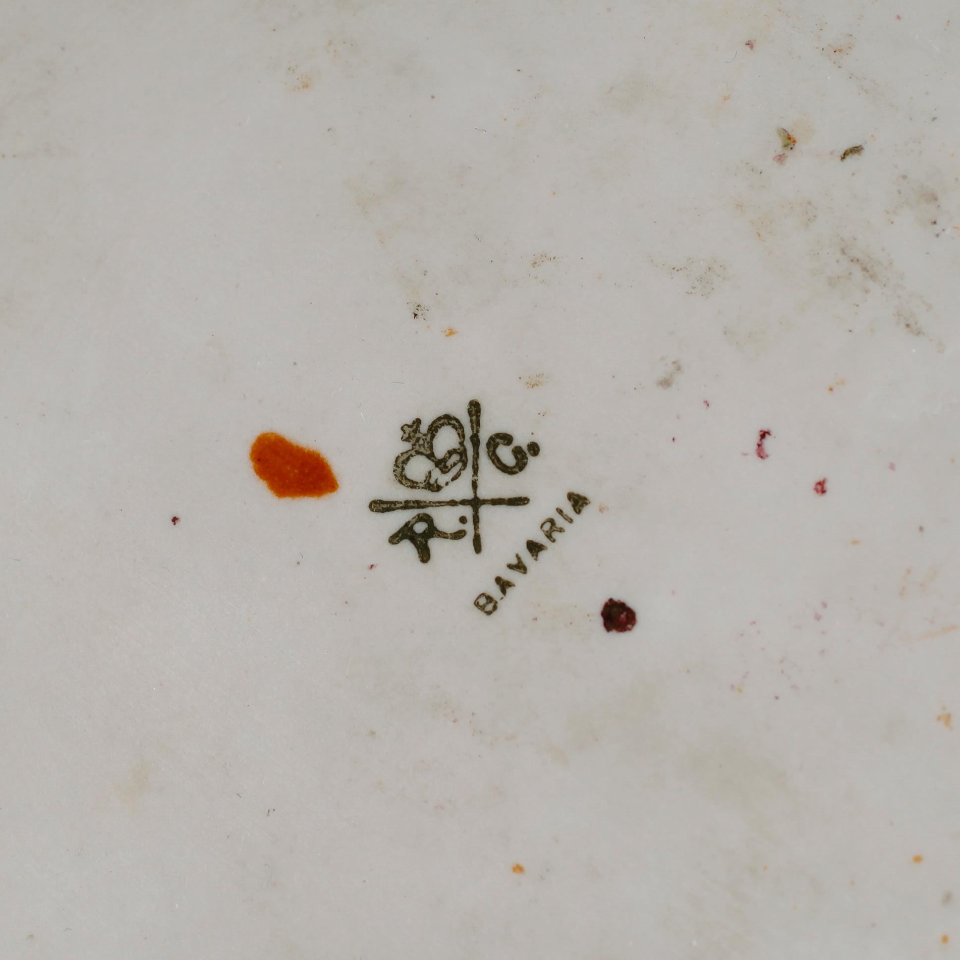 VASER, 1 par, porslin, Kronach, Tyskland, omkring år 1900.