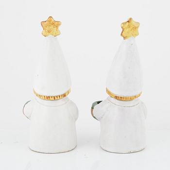 A Lisa Larson seven pieces, stoneware Gustavsberg, Sweden.