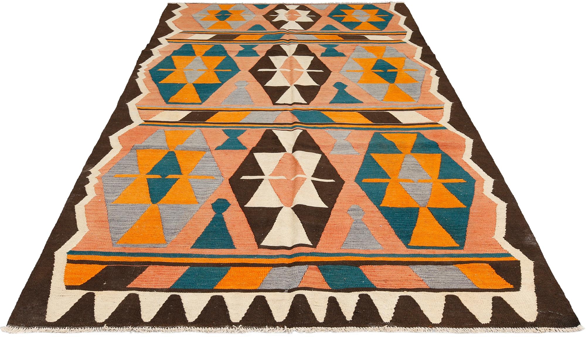 Gallerimatta, Persisk Nomad Kelim, ca 313 x 162 cm.