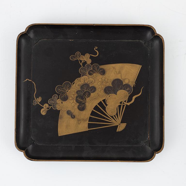 A group of Japanese lacquer ware, early 20th Century.