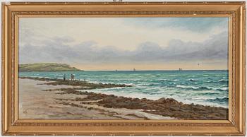 CARL CONRAD STILLING, ett par, olja på duk, monogramsignerade, tidigt 1900-tal.