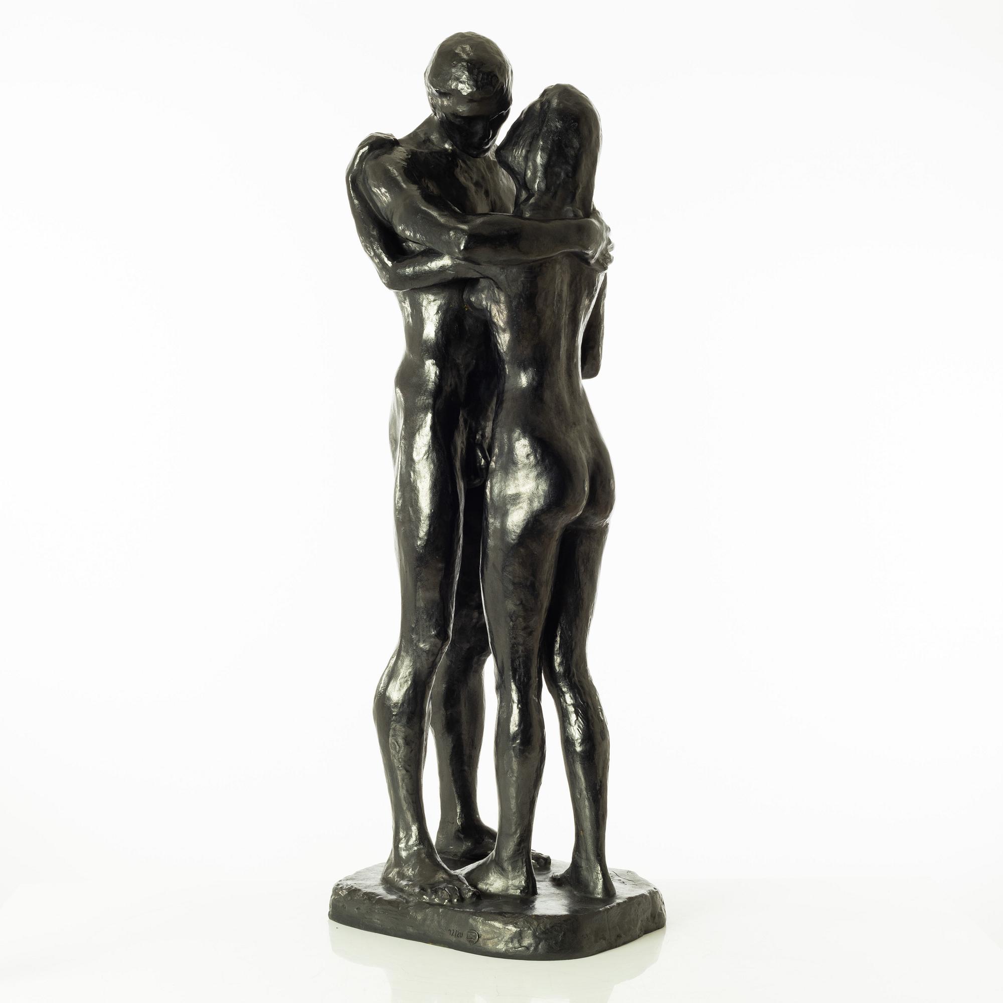 Gudmar Olovson, skulptur. Signerad. Numrerad. Gjutarstämpel. Brons, höjd 90 cm, längd 32 cm.