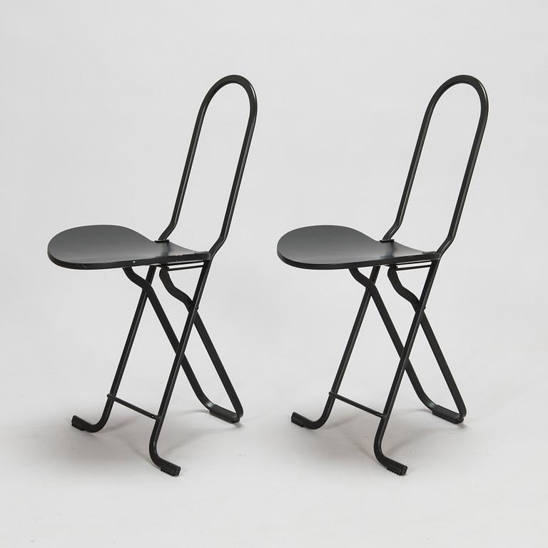 Gastone Rinaldi, A set of four 1980s "Dafne" stools for Thema, Italy.