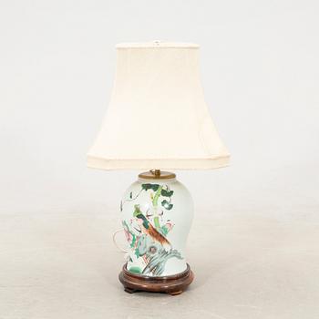 Table lamp China 19th century porcelain.