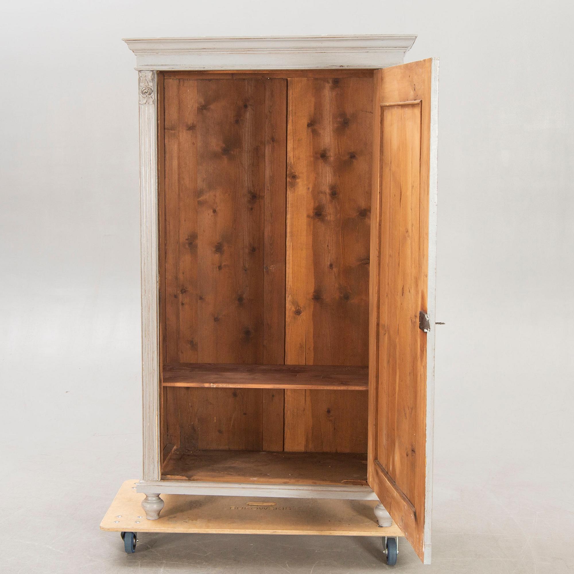 A painted early 1900s wardrobe.