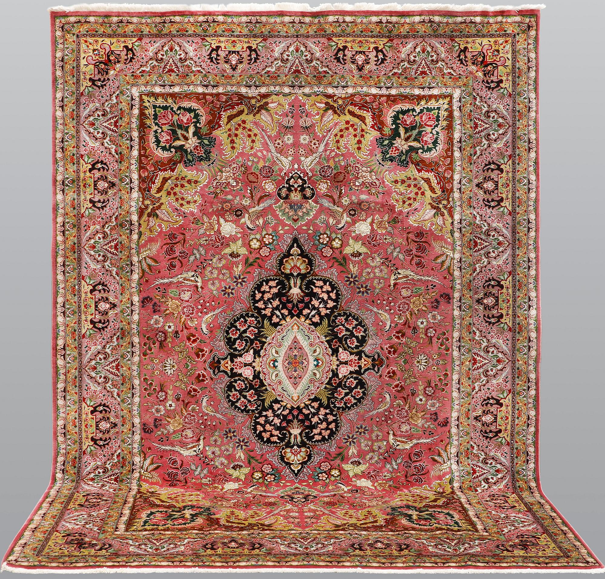 Matta, Täbriz, part silk, 290 x 200 cm.
