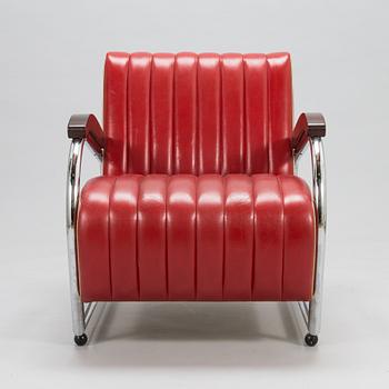 Lasse Vänttinen,  nojatuoli, valmistaja Verhoomo Prima 1980-luku.