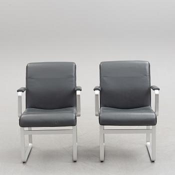 A pair of 'Mondo' armchairs by Karl Erik Ekselus for JOC, later part of the 20th century.