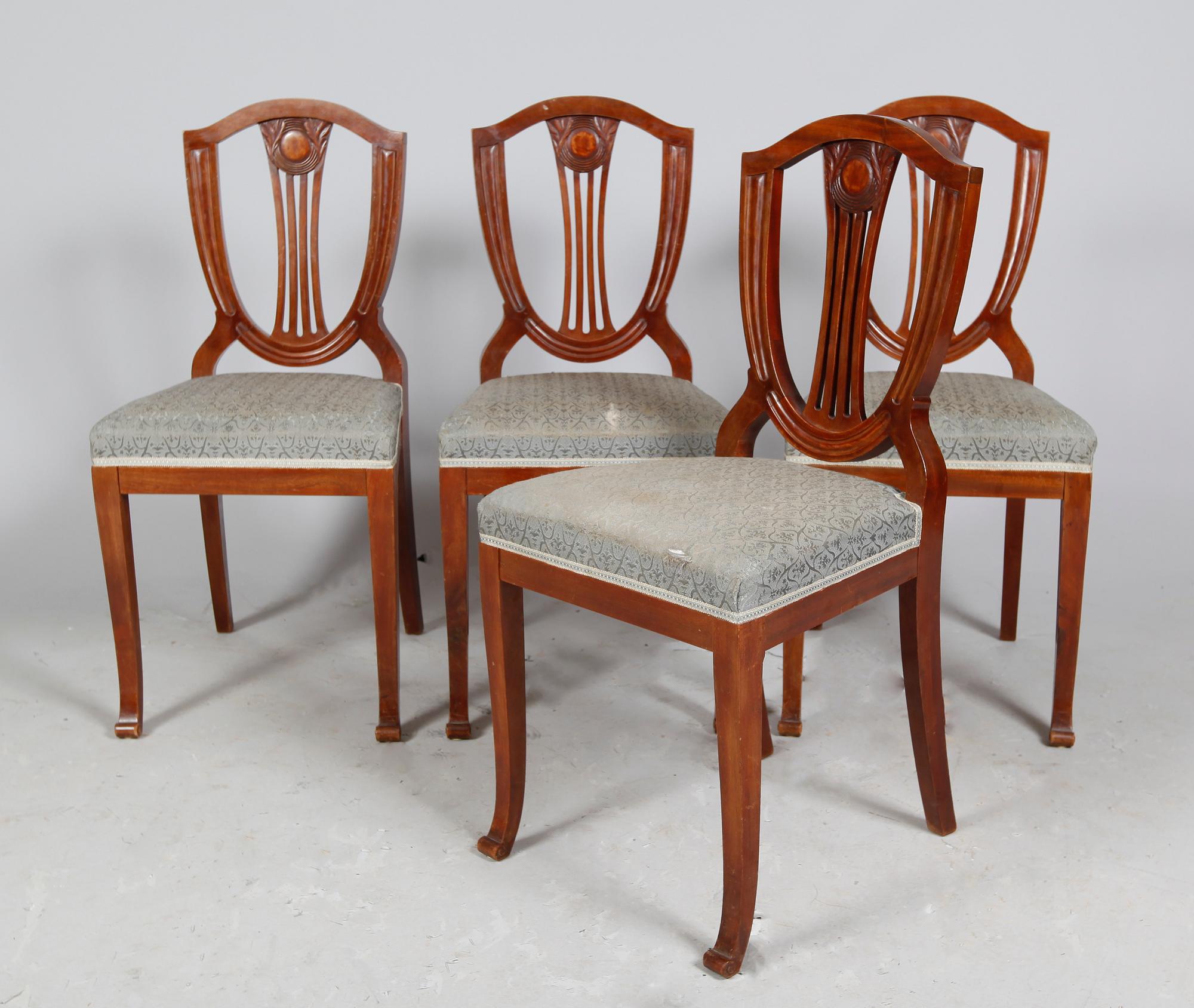 SALONGSMÖBEL, 8 delar, jugend, 1900-talets första hälft.