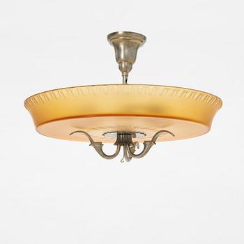 Harald Notini, a 1930's ceiling lamp, variant of model "6362", Arvid Böhlmarks lampfabrik, Sweden.