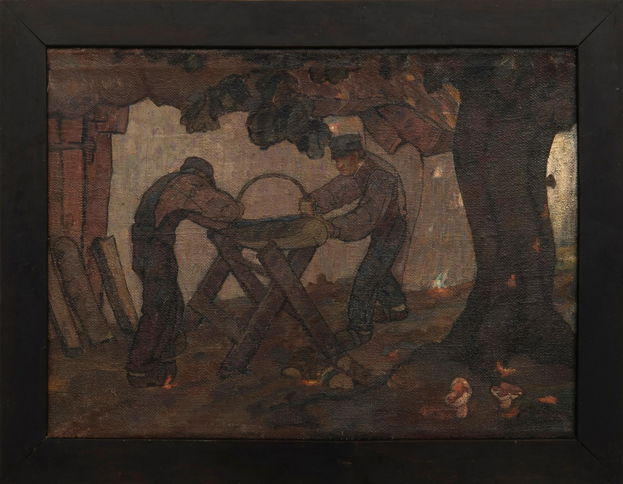 Gottfrid Olsson, "Vedsågare".