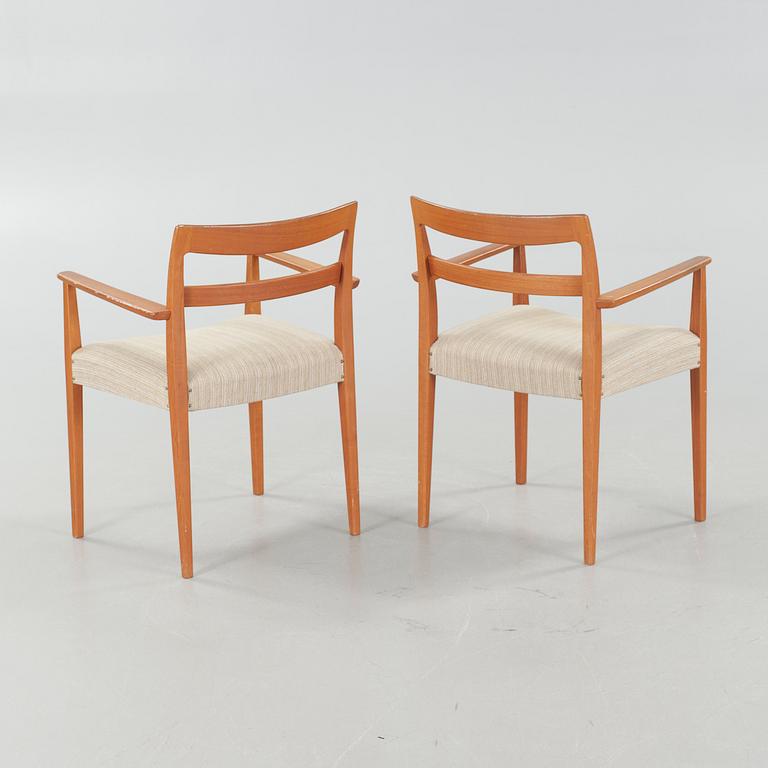A pair of armchairs by Troeds, Bjärnum, Sweden, third quarter of the 20th century.
