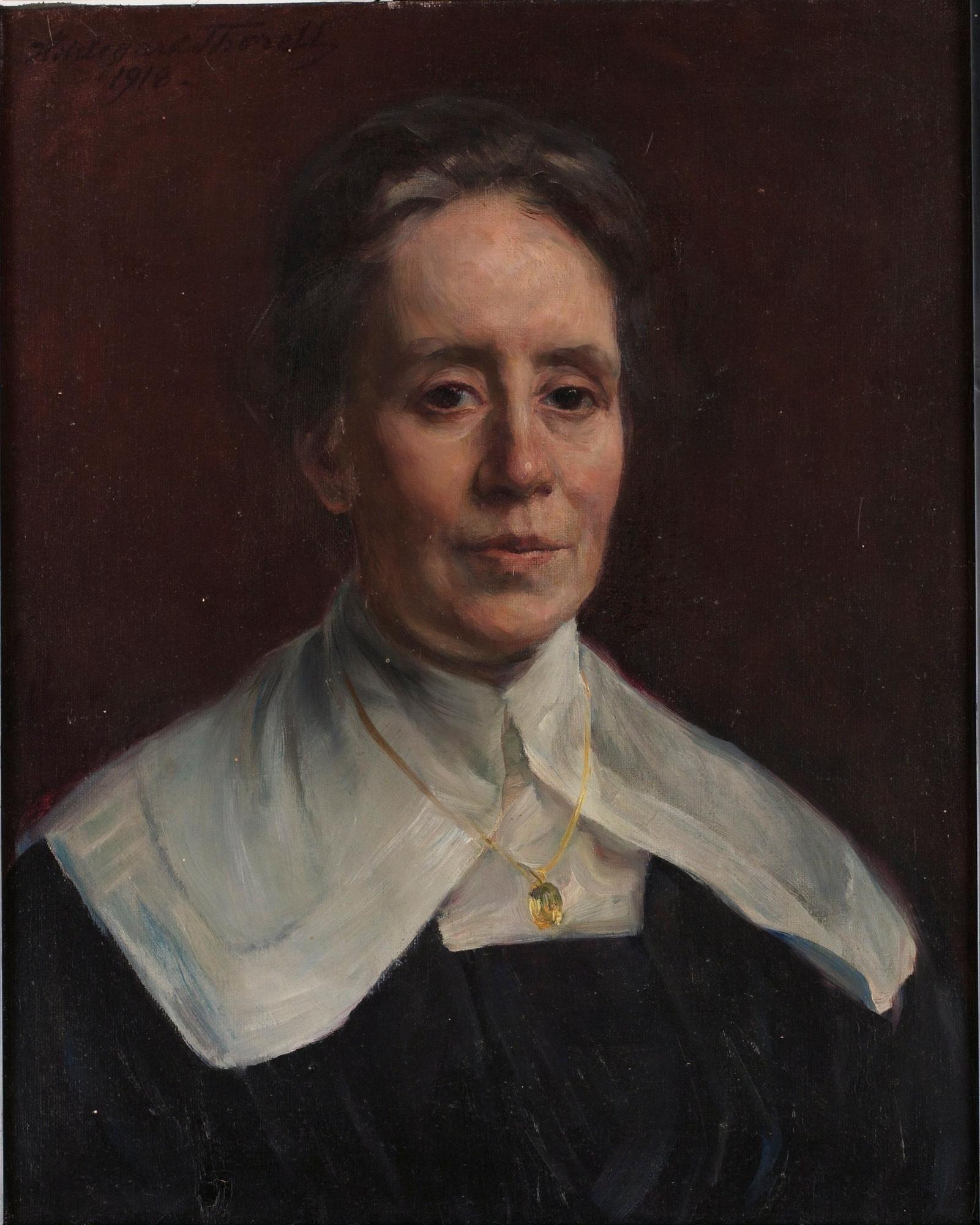 HILDEGARD THORELL,  olja på duk. Sign och dat 1918.