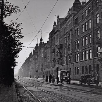 Åke Lange, "Buss 70 Strandvägen 1930-talet".