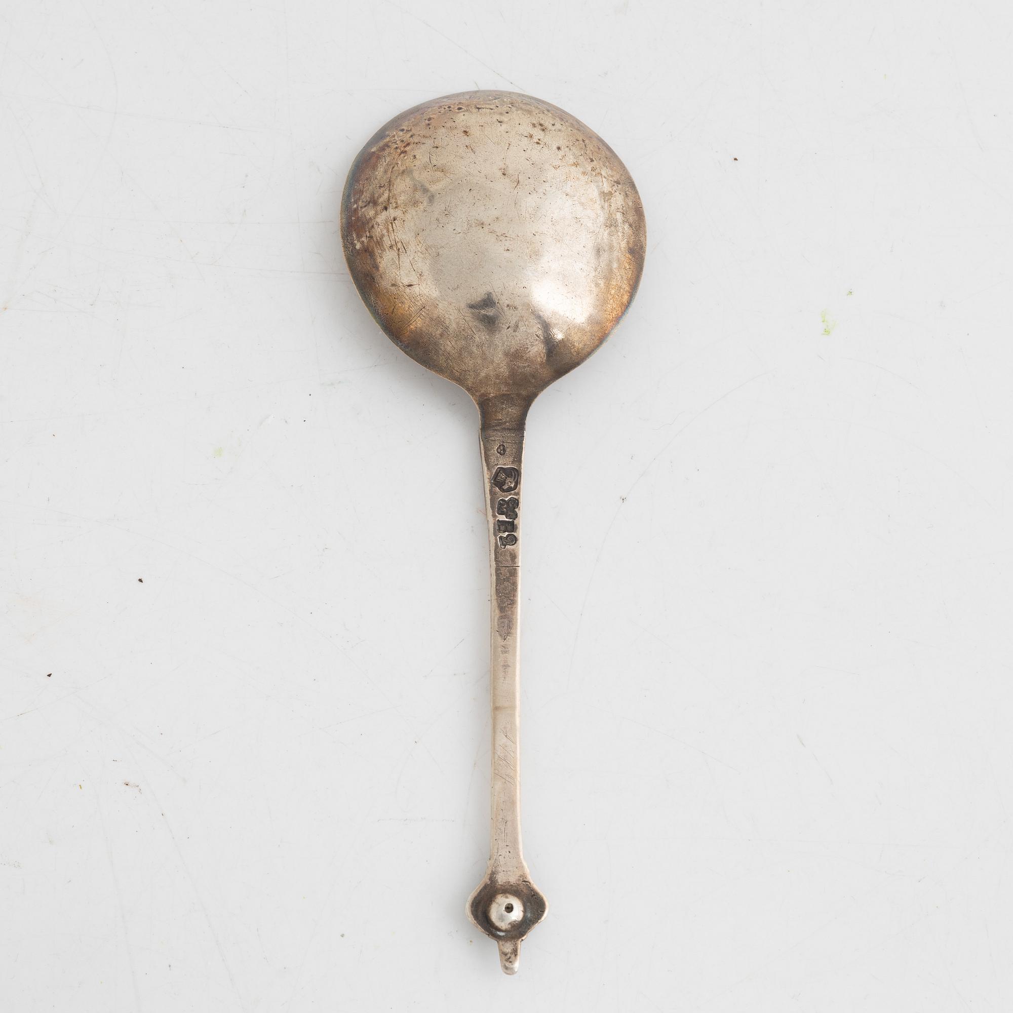 Christoffer Bauman, sked, silver, Hudiksvall 1784.