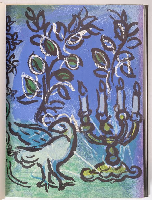Marc Chagall, Book "The Jerusalem Windows", André Sauret, Monte Carlo, 1962.